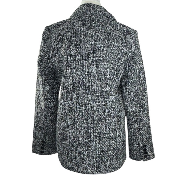 Abercrombie Tweed Blazer Women’s Small Black White NWT Fall Career Jacket - Picture 2 of 5